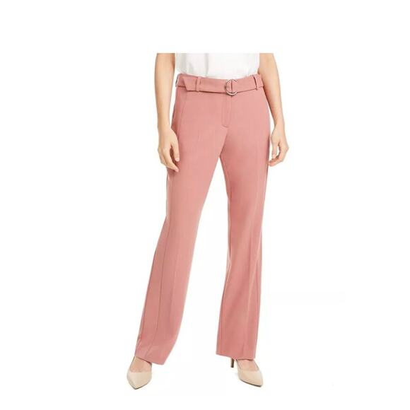 Alfani Belted Straight-Leg Pants – Mauve – Size 6 (NWT) - Picture 3 of 9